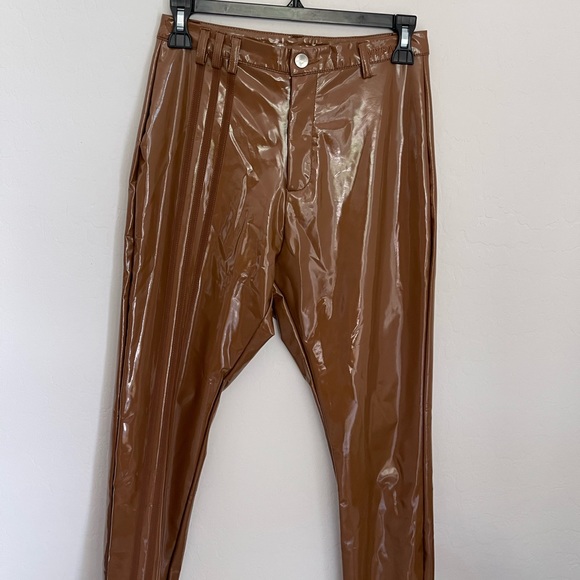 IVY PARK X ADIDAS Brown Latex Pants Size Small NWT - Picture 5 of 9